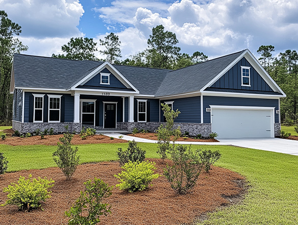 New home with an escrow